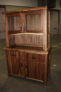 Rustic Walnut Hutch