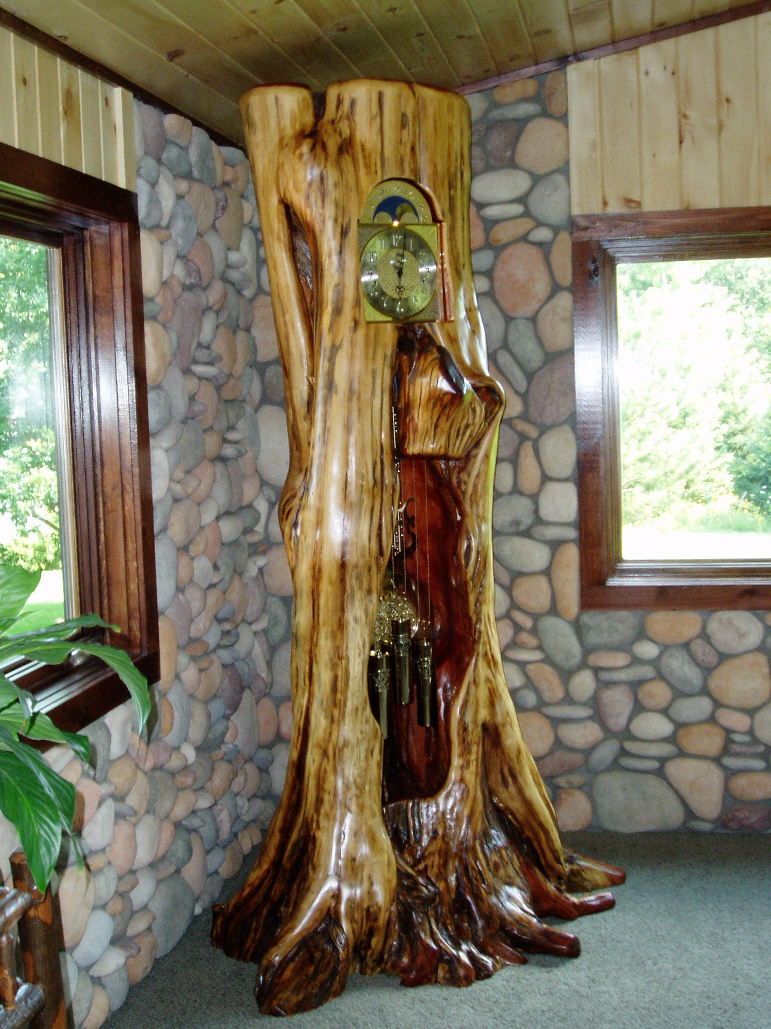 RED CEDAR GRANDFATHER CLOCK