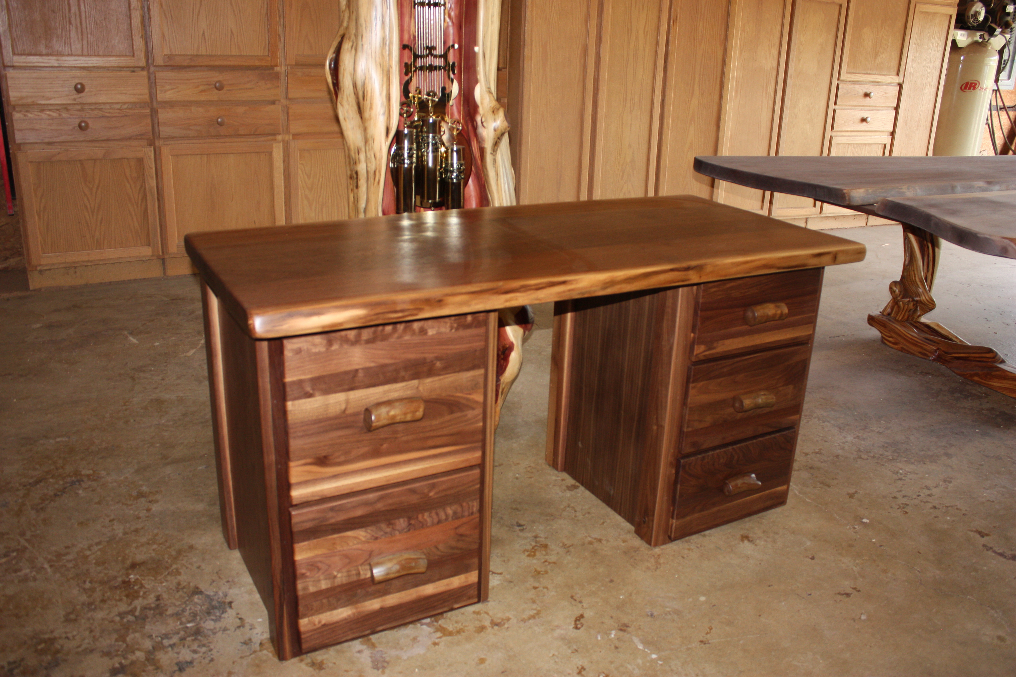 Walnut office desk