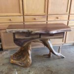 Rustic Walnut Desk/ Entry Table