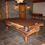 Rustic Walnut pool table